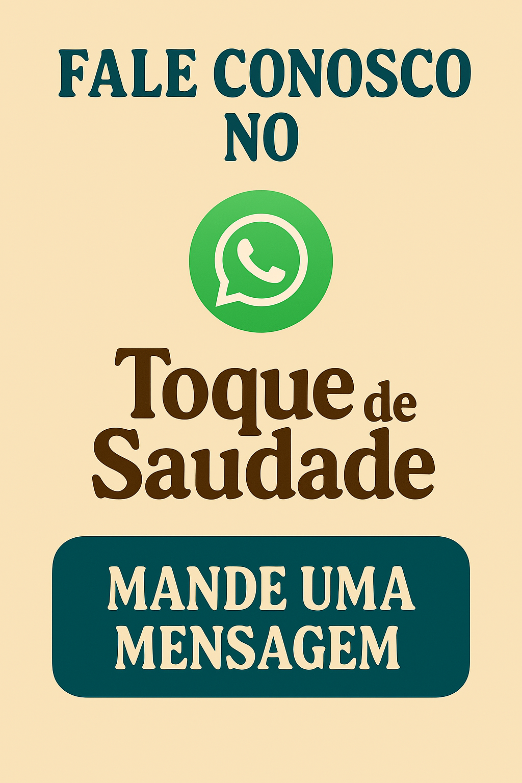 Whatsapp toque de saudade