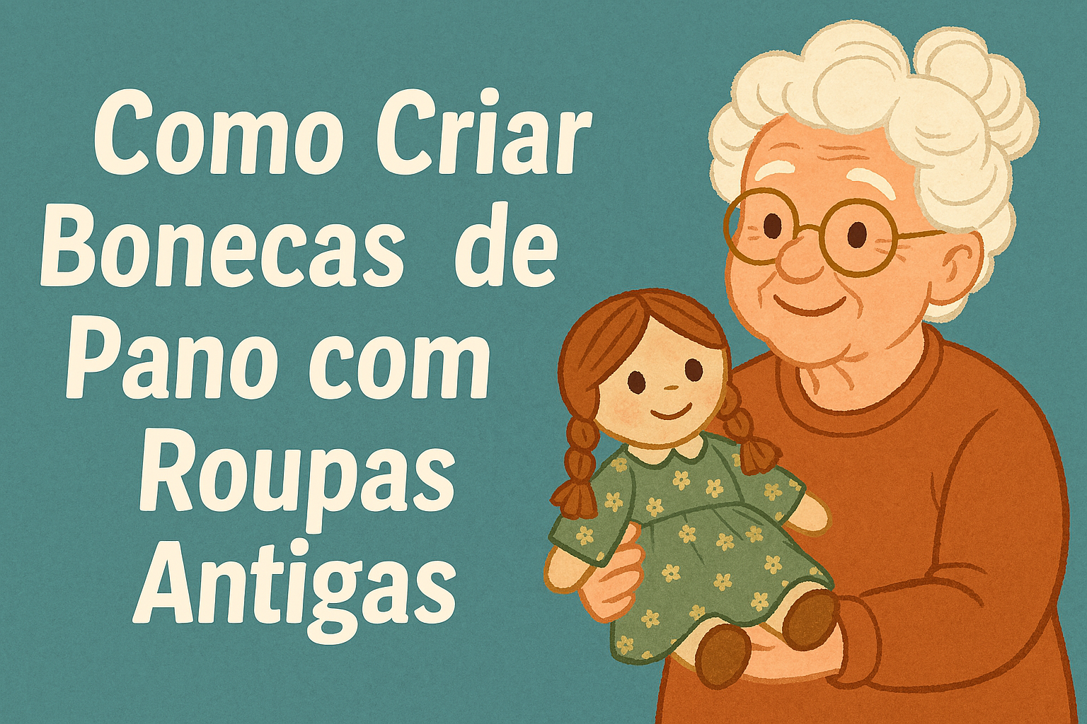 bonecas de pano recicladas Bonecas de pano recicladas feitas com roupas antigas, ilustrando criatividade e saberes tradicionais